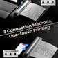 Phomemo Upgraded Q302 Portable Printer, Ultra-High 300dpi Inkless Printer Silent Printing, Wireless Bluetooth Thermal Printer Compatible with Phone & PC, Compact Printers for Business Travel