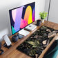 Dark Academia Desk Mat Mouse Pad XL Extended Large Gaming Desk Pad Mousepad, Mystical Green Plant Computer Laptop Keyboard and Mouse Mat, Desktop Protector Mat for Women Girl Office 31.5x11.8 in