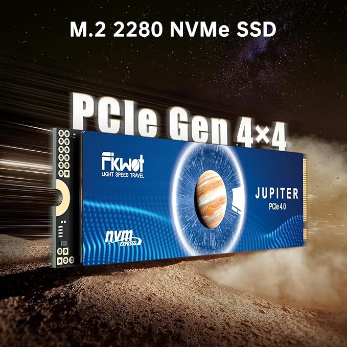 FX991 M.2 SSD 2TB NVMe SSD M2 2280 PCIe Gen 4x4, Read Up to 7100MB/s, Internal Solid State Drive for PS5 Laptop Desktop 3D QLC NAND