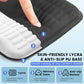 MEKASS Ergonomic Mouse Pad with Wrist Support, Wrist Rest Mousepad for Carpal Tunnel Pain Relief, Memory Foam with Massage Design, Non-Slip PU Base for Office and Home (Classic Black)