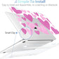 MEEgoodo Case for MacBook Pro 13 inch Case 2022 2021 2020 New A2338 M2/M1 A2251 A2289, Laptop Hard Shell with Keyboard & Camera Cover Compatible with 13 inch MacBook Pro, Glitter Hearts