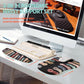 2-in-1 Ergonomic Set, Wave Rise Keyboard Wrist Rest and Massage Bulge Slope Mouse Pad Wrist Support, Cushion Memory Foam Integrated to Relieve Wrist Pain, Multicolour Cat Claws