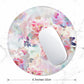 ITNRSIIET Round Mouse Pad with Stitched Edge Premium-Textured Waterproof Non-Slip Rubber Base Desktop Protection Mat Diameter 8.7 inches, Beautiful Flowers