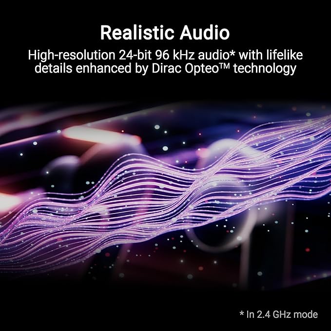 ASUS ROG Cetra True Wireless SpeedNova Gaming Earbuds – Dual-Mode (BT, 2.4GHz), Dirac Opteo, Bone-Conduction AI Mic, Adaptive ANC, 46Hr Battery, for PC, PS5, PS4, Switch, Mobile, ROG Ally/X - White