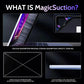 Privacy Screen for 12.4 Inch Surface Laptop Go 3/2/1, MagicSuction™ Removable Anti Spy Black Protector, Glare Blue Light Filter for Microsoft Laptop Computer Monitor