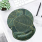 ITNRSIIET Ergonomic Mouse Pad with Gel Wrist Support Small Wrist Rest Smooth Surface Non-Slip PU Base Comfortable Office Supplies Pain Relief, 8.7 x 7.2 inches, Palm Texture