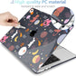 MEEgoodo Case for MacBook Pro 13 inch Case 2022 2021 2020 New A2338 M2/M1 A2251 A2289, Laptop Hard Shell with Keyboard & Camera Cover Compatible with 13 inch MacBook Pro, Space & Planet