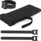 Reusable Cable Ties, 60 PCS 8 Inches Adjustable Cord Straps Wire Organizer Cord Wrap and Hook Loop Cable Management