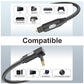 EMK Premium 90° Right-Angle Mini Toslink Cable (1.5Ft/0.5M) - 3.5mm Optical Digital Audio Cable for Sound Bars, TVs & Home Theater - SPDIF/Toslink Compatible, Black