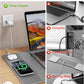 TopMade Mouse Pad with 15W Wireless Charging, XXL Large Leather Desk Mat, Waterproof Gaming Mousepad Home Office Desk Pad Protector, Computer Keyboard Pad, Mouse Mat for for MacBook, PC, Laptop, Gray