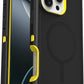 OtterBox iPhone 16 Pro Max (Only) Defender Series MagSafe Case - Night (Black & Yellow) - Built-in Magnets - Screenless - Rugged & Durable - with Port Protection