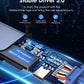 LENTION USB C Hub with 100W Charging, 4K HDMI, Dual Card Reader, USB 3.0 & 2.0 Compatible 2023-2016 MacBook Pro, New Mac Air/Surface, Chromebook, More, Stable Driver Adapter (CB-CE18,Blue)