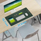 Leather Desk Pad Blotter,Mouse Pad,Office Desk Mat, Non-Slip PU Leather Desk mat,Large Desk mat,Waterproof Keyboard mat for Office/Home/Decor (Dark Green,31.5" x 15.7")