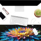 Dynippy Thin Extended Gaming Mouse Pad （31.5 * 11.8 * 0.08 inch） with Stitched Edges Large, Long XXL Keyboard and Mouse pad Desk Mat for Gaming Office & Home - Flower 30