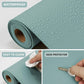 AFIING Dual-Sided Desk Pad, Natural Cork & PU Leather Large Mouse mats for Office and Home Work, Desk Protector Non-Slip, Waterproof, Easy Clean (Light Blue, 23.6" x 13.7")