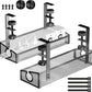 Under Desk Cable Tray - Black, No Drill Cable Organizer with Clamp for Wire Management, PC Cord Organizer & Workspace Accessories (2 Pack)