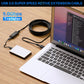 USB 3.0 Active Extension Cable 20 Feet, Long USB Type-A Male to Female Extender Cord, Built-in A Signal Booster Smart Chip, 5Gbps Transfer, for Printer, Xbox, Webcam, VR, Hard Drive, USB Hub and More