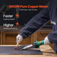 VEVOR Hot Air Plastic Welder, 1600W Hot Air Torch Pistol, 122-1112℉ PVC TPO Vinyl Heat Gun Welding Torch, Plastic Welding Roofing Kit with 4 Accessories - 2 Nozzles & 1 Seam Roller for PP/PE/PVC Sheet