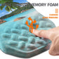 Ergonomic Slope Mouse Pad Wrist Support, Wrist Rest Mousepad for Carpal Tunnel Pain Relief with Massage Bulge and Slow Rebound Memory Foam (12x8 inch, Beach Coconut Trees)