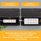 Handmade Cable Management Box, Imitation Rattan Cord Organizer Cord Hider Box, Desk Cord Management Box to Hide Cords and Power Strip L12.5 W5 H5.2 CB2412 Black