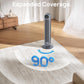 Dreo Tower Fan for Bedroom, 25ft/s Velocity Quiet Floor Fan, 90° Oscillating Fans for Indoors with 4 Speeds, 4 Modes, 8H Timer, Bladeless Fan, Standing Fans, Grey, Nomad One (DR-HTF007)