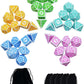 SmartDealsPro Retro Polyhedral Dice Sets with Pouches for D&D DND RPG MTG Dungeon and Dragons Table Board Roll Playing Games D4 D6 D8 D10 D% D12 D20