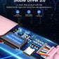LENTION USB C Hub with 100W Charging, 4K HDMI, Dual Card Reader, USB 3.0 & 2.0 Compatible MacBook Pro, New Mac Air/Surface, Chromebook, More, Stable Driver Adapter (CB-CE18, Rose Gold)
