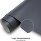 KINGFOM Desk Pad Office Desktop Protecter, PU Leather Desk Mat Blotters Organizer with Comfortable Writing Surface (47.2" x 23.6", White+Gray)
