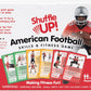 Shuffle Up American Football Card Game – Kids Outdoor Garden Games with 70+ Fun & Active Fitness Workout Cards, American Football Gifts for Boys & Girls, Fun Family Games