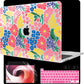 MEEgoodo Case for MacBook Pro 13 inch Case 2022 2021 2020 New A2338 M2/M1 A2251 A2289, Laptop Hard Shell with Keyboard & Camera Cover Compatible with 13 inch MacBook Pro, Groovy Flower