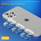 UniqueMe [3 Pack] Camera Lens Protector Compatible with iPhone 13 Pro 6.1" / 13 Pro Max 6.7" Tempered Glass,[Case Friendly][New version][Scratch-Resistant][Easy Installation] - Sliver Circle
