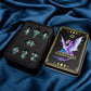 ARUOHHA DND Metal Dice Black Green Dragon Egg Dice with Metal Box, Role Playing Game RPG Polyhedral D and D Dice Set D20 D12 D10 D8 D6 D4