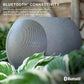Victrola Zen – Wireless Outdoor Bluetooth Solar Speaker – IP65 Weather Resistant, Solar Charging, Multi-Speaker Connection Using Auracast (Each, Stone)