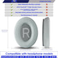 Replacement QC Ear Pad and Headband Pad Kit Cushion. Compatible with Bose QuietComfort (2023) QC45 QC35 QC35 II QC SC QC SE Wireless Noise Cancelling Headphones (Grey)