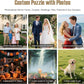 Custom Photo Puzzle – Personalized Jigsaw Puzzle from Your Photos in 200/300/500/1000/1500 Pieces – Custom Puzzle Gift for Families, Pets, Weddings, Anniversaries, Adults and Couples(200-horizontal)