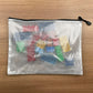 Mesh Zipper Pouch Bags, Zipper Bags for Organizing Storage, Waterproof Zipper Pouches, Letter Size, File Bags for School, Toys, Puzzle, Board Games and Office Supplies (Color, 11"x14")
