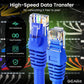 GEARit Cat 6 Ethernet Cable Pack - 50-Pack 3 ft Cat6 Ethernet Patch Cables | RJ45 Network Patch Cable, 10 Gbps Snagless Gold-Plated Connectors - Ethernet Cable Cat 6 for PC, TV, Router - Blue