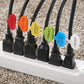 Wrap-It Storage - Cable Labels - Oval, Multi-Color (36 Pack) - Write-On Wire Tags for Cord Identification with Power Strips Behind Desks and TVs