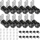 PTEROMY 12 Pack Cabinet Lock with Keys, 1-1/8'' Heavy Duty Tubular Cam Lock for RV Compartment Storage Locks, Full Set of RV Cam Locks (Black, 1-1/8'', 12 Pack)