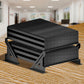 2 Amp Amplifier Rack, Audio Rack, Rack Mount Amplifier for Droppin HZ Car Audio, Steel, Black Powder Coated, Bracket Mount, 24 Watts, Audio Equipment Rack