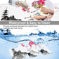 Chinese Ink Painting Desk Mat,Large Abstract Landscape Painting Gaming Keyboard Mouse Pad,Non-Slip Rubber Base Desk Pad Thick Stitched Edges Waterproof Mousepad Mouse Mat 31.5"x11.8"