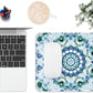 Mouse Pad, Cute Aesthetics Mandala Pattern Mouse Pads for Desk, 9.5" x 7.9" Non-Slip Rubber Base Computer Mousepad with Women, Portable Square Design for Wireless Mouse and Pad Laptop Office & Travel