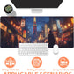 Mouse Pad Large Bustling Street in Tokyo Non-Slip Gaming Desk Mat with Stitched Edge Laptop Keyboard Desk Pad for Work Home Gaming (35.4 x 15.7 Inches)