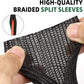 Split Wire Loom Tubing, Cable Protector Sleeve, Braided Cable Management for TV/Computer/Home Theater/Engine Bay, Cord Protectors from Pets No Chew (Black, 1/8"-25ft)
