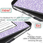 MEEgoodo Case for MacBook Pro 13 inch Case with M2 Chip 2022 2021 2020 New A2338 M1 A2251 A2289, Hard Shell with Keyboard & Camera Cover Compatible with 13 inch MacBook Pro, Composition Book Purple