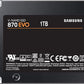 Samsung 870 EVO SATA III SSD 1TB 2.5” Internal Solid State Drive, Upgrade PC or Laptop Memory and Storage for IT Pros, Creators, Everyday Users, MZ-77E1T0B/AM