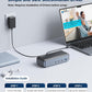 USB C Docking Station Triple Monitor, Raycue 15 IN1 MacBook Pro Docking Station with Power Adapter for MacBook M1/M2/M3/Windows, Laptop Docking Station with HDMI*3, RJ45, 10Gbps USB*5, PD, USB 3.0*2