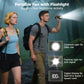 COMLIFE Portable Mini Waist Fan - Rechargeable Clip on Belt Wearable Body Fan, Max 20H Cooling, 5 Speeds 16000RPM Turbo Hands-Free Under-Shirt Neck Fan for Outdoor Jobsite Camping Traveling