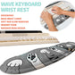 2-in-1 Ergonomic Set, Wave Rise Keyboard Wrist Rest and Massage Bulge Slope Mouse Pad Wrist Support, Cushion Memory Foam Integrated to Relieve Wrist Pain, Cute Cat Paws