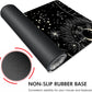 Galdas Gaming Mouse Pad XXL XL Large Long Extended Big Mousepad Non-Slip Rubber Keyboard Desk Pad with Stitched Edges for Laptop Home Office (31.5x11.8x0.08 Inch) … (Black Moon)